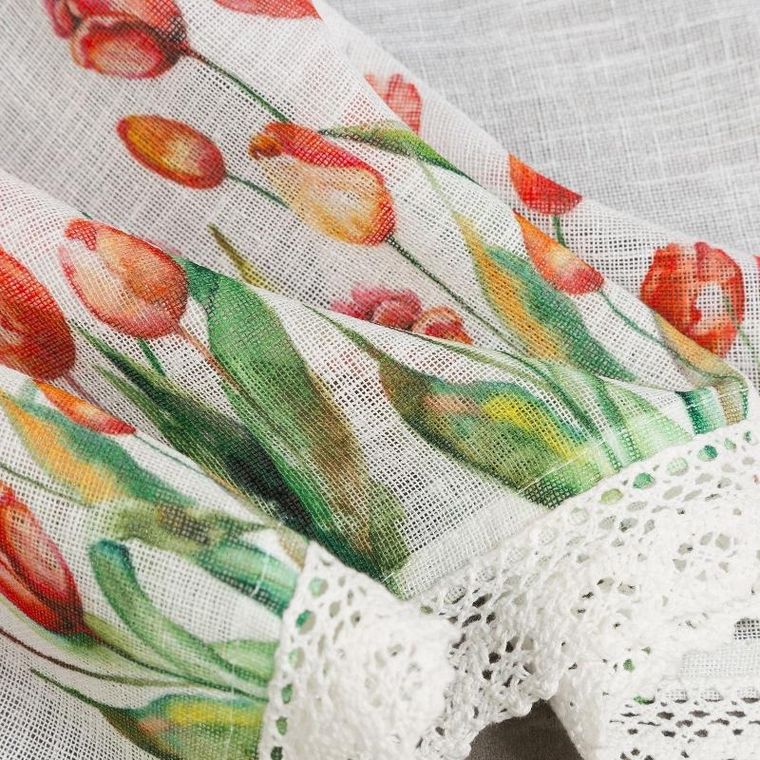 Eurofirany, firana gotowa na taśmie, Stella, 30-150 cm, biały