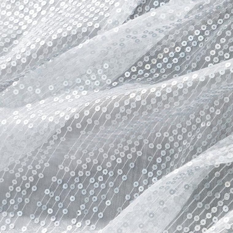 Eurofirany, firana gotowa, Solei, 140-250 cm, biały