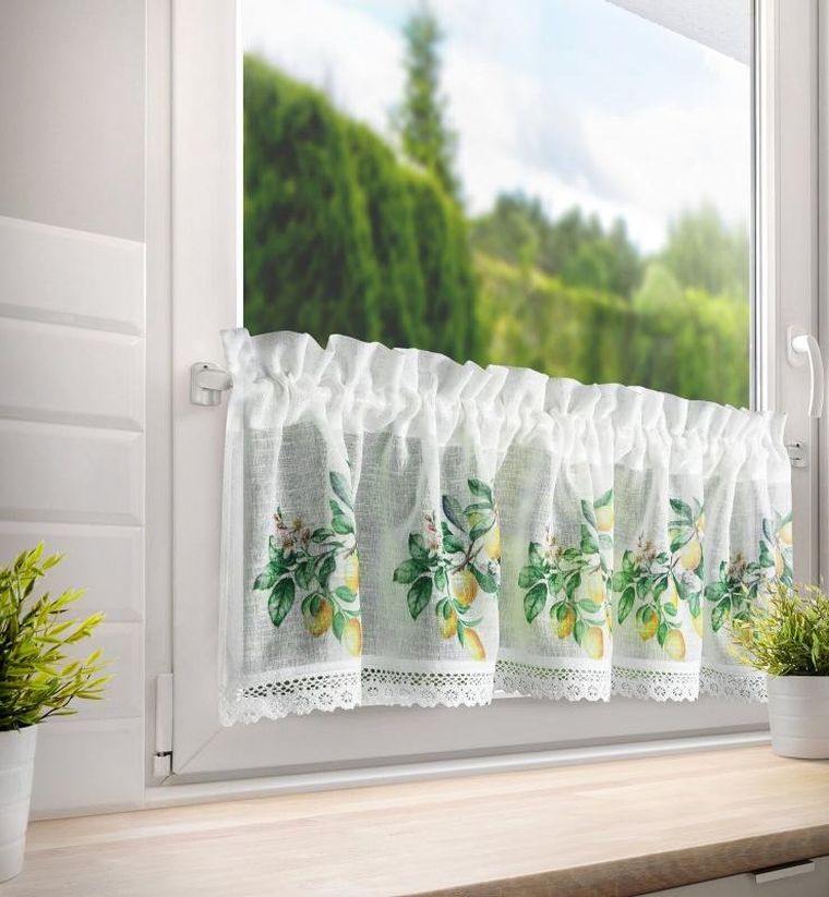 Eurofirany, firana zaciemniająca gotowa, Cloe, na taśmie, 150-30 cm, biały