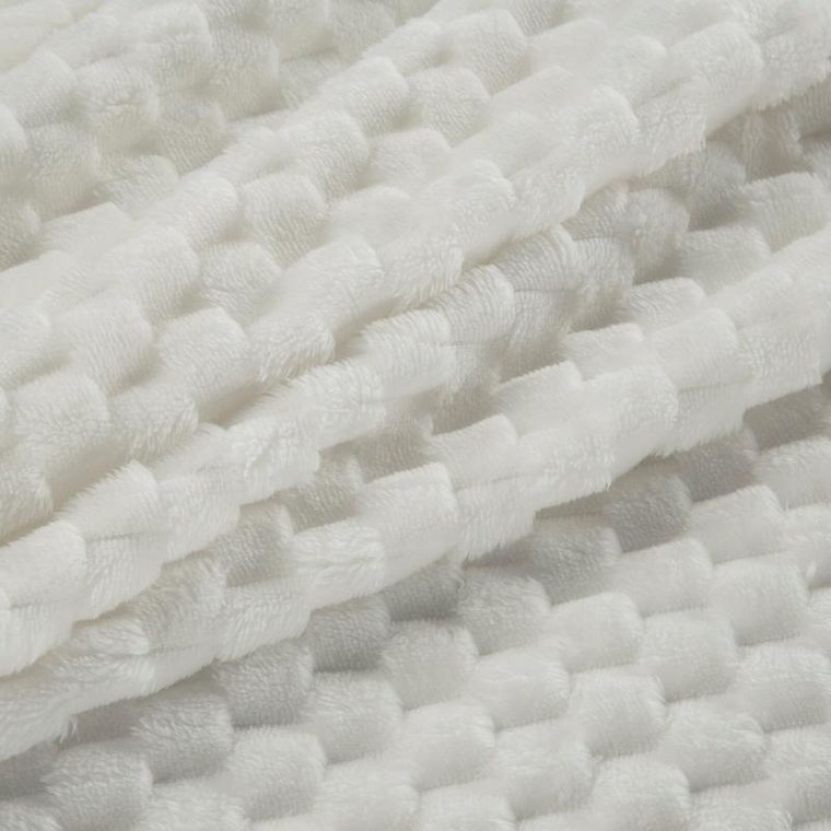 Eurofirany, koc d91 Cindy6, biały, 170-210 cm