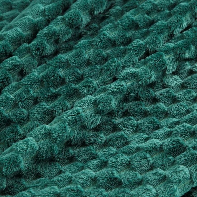 Eurofirany, koc d91 Cindy6, ciemnozielony, 150-200 cm