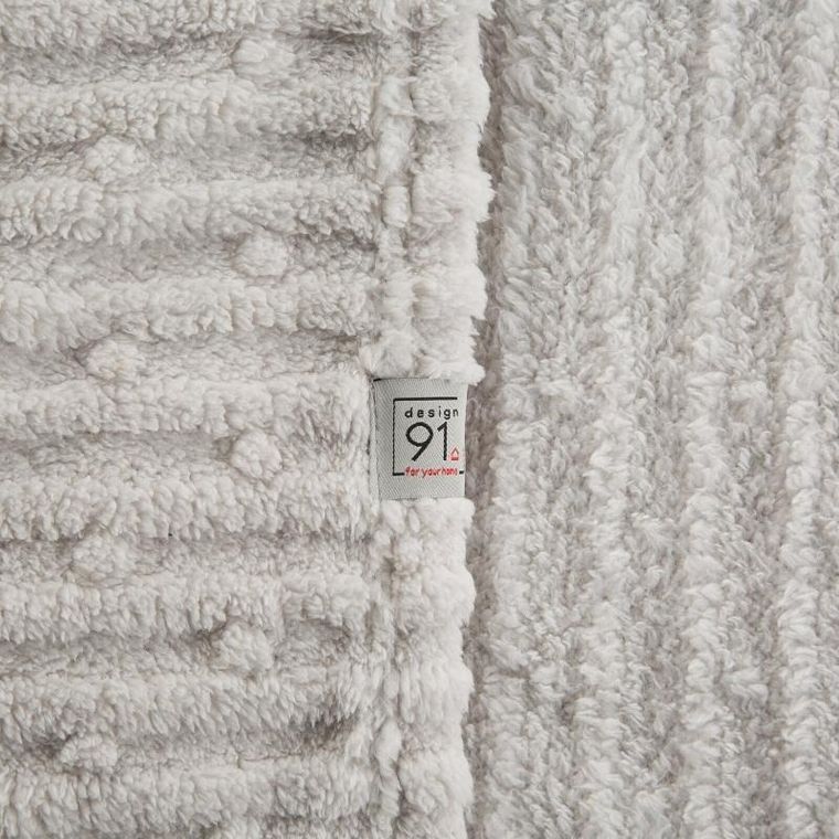 Eurofirany, koc d91, Lisa, 130-170 cm, srebrny