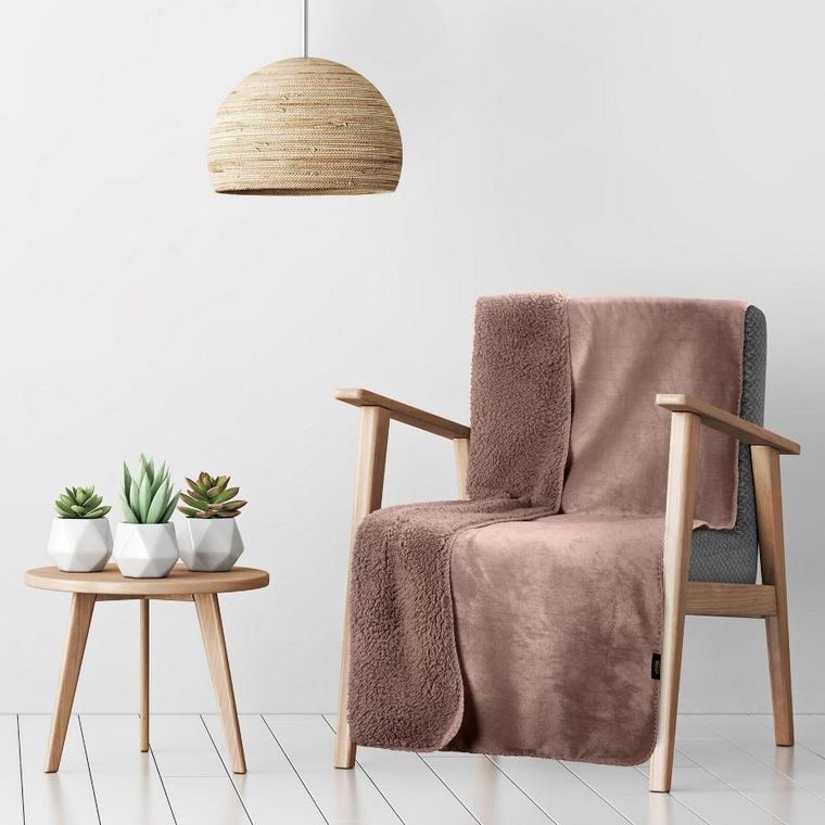 Eurofirany, koc, Tedy, 70-160 cm, jasnobrązowy