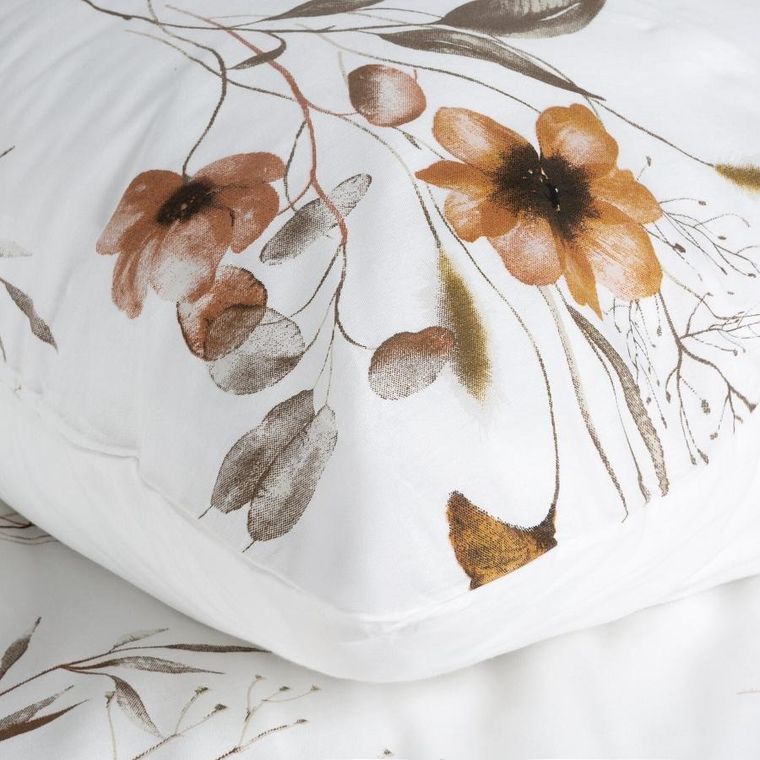 Eurofirany, komplet pościeli bawełnianej, Celine, 220-200 cm, biały