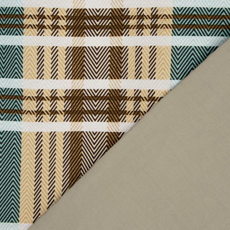 Eurofirany, komplet pościeli satynowej, Spring, 220-200 cm, jasnobrązowy