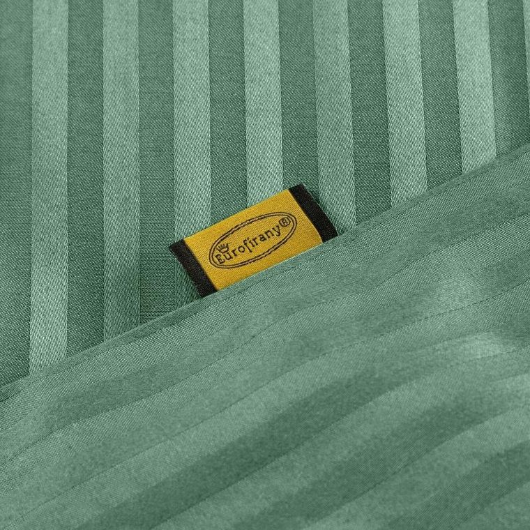 Eurofirany, komplet pościeli satynowej,, Vera, 220-200 cm, miętowy