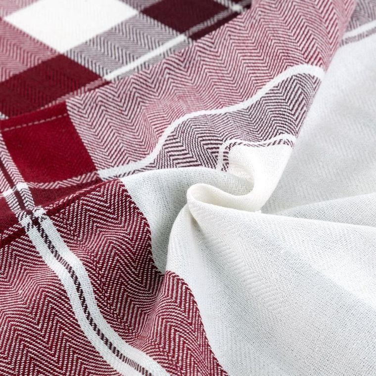 Eurofirany, komplet ręczników kuchennych, Mona, 50-70 cm, bordowy