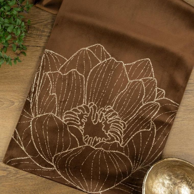 Eurofirany, obrus blink, 35-180 cm, brązowy