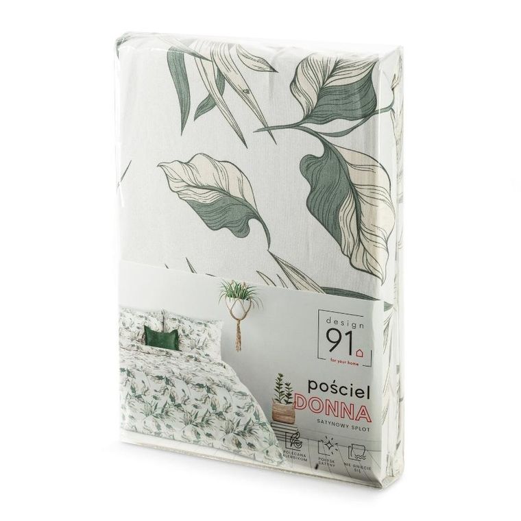 Eurofirany, pościel d91 Donna, 220-200 cm, zielony