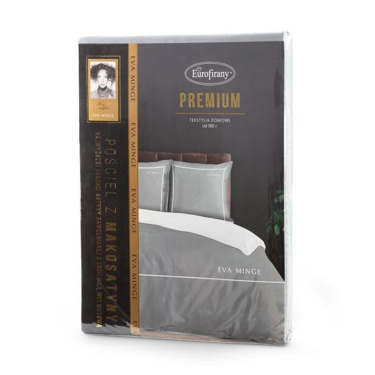 Eurofirany, pościel, szary, 160-200 cm + 70-80 cm x2