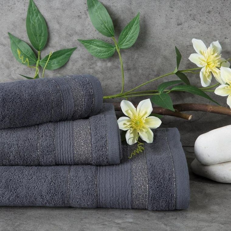 Eurofirany, ręcznik April, 50-90 cm, jasnobrązowy