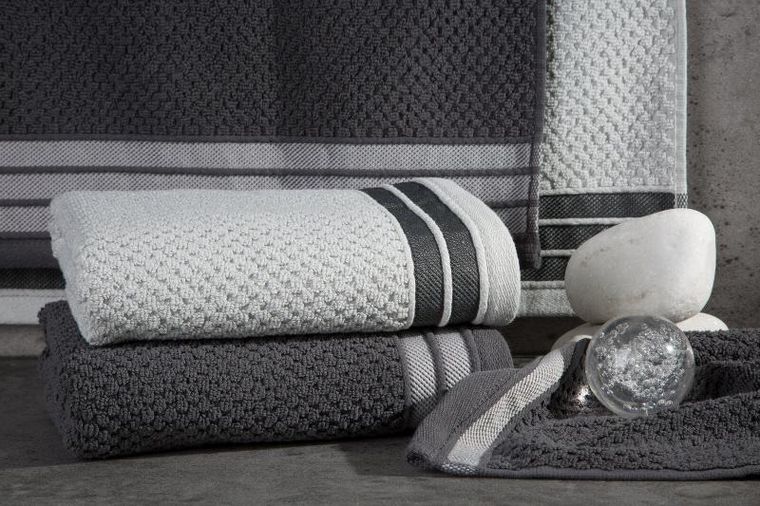 Eurofirany, ręcznik Madlen, 30-50 cm, granatowy