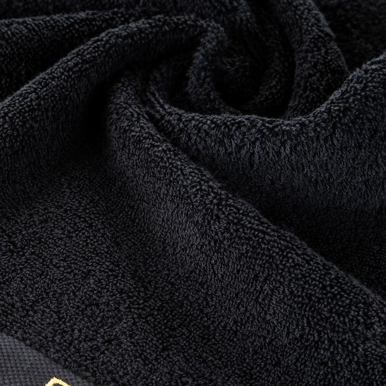 Eurofirany, ręcznik Venus, 70-140 cm, czarny