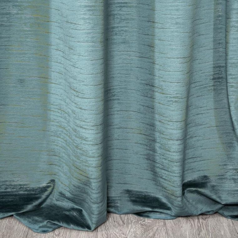 Eurofirany, zasłona gotowa Aluvia, 140-250 cm, turkusowy