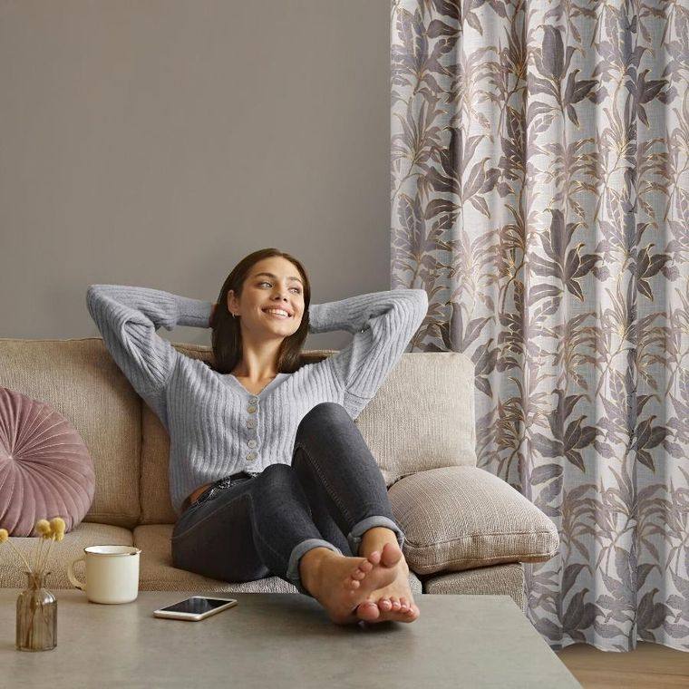 Eurofirany, zasłona gotowa, Aneli, 135-250 cm, biały