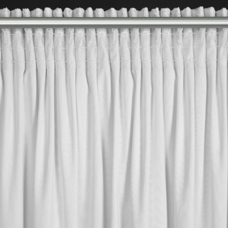 Eurofirany, zasłona gotowa, Avena, na taśmie, 135-270 cm, biały