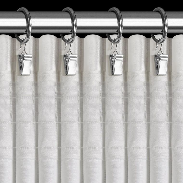 Eurofirany, zasłona gotowa. Cameron, na taśmie, 140-270 cm, biały