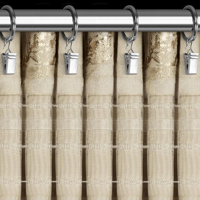 Eurofirany, zasłona gotowa, Celia, na taśmie, 140-270 cm, beżowy