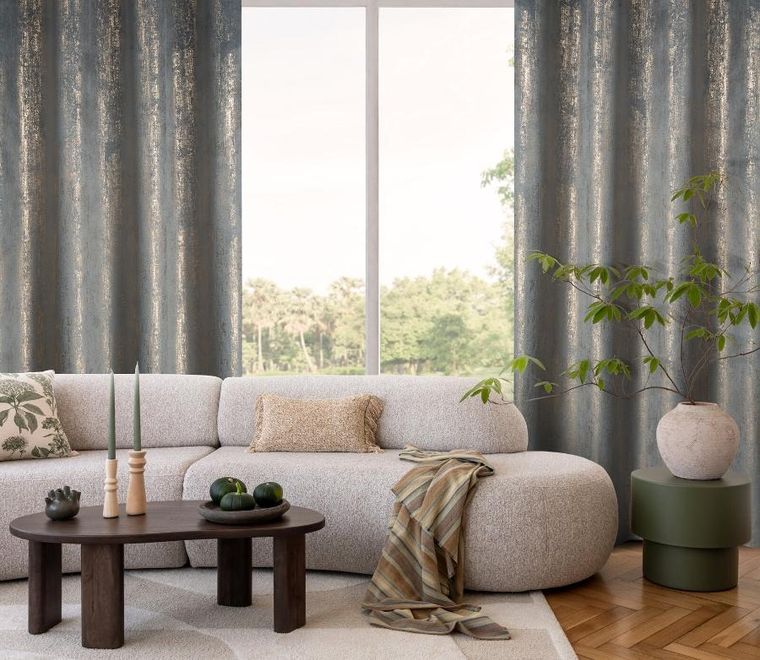 Eurofirany, zasłona gotowa, Dara, 140-250 cm, srebrny