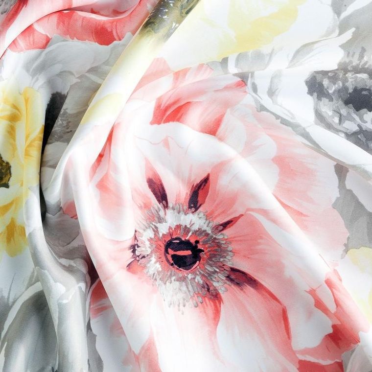 Eurofirany, zasłona gotowa, Elodia, 140-250 cm, różowy