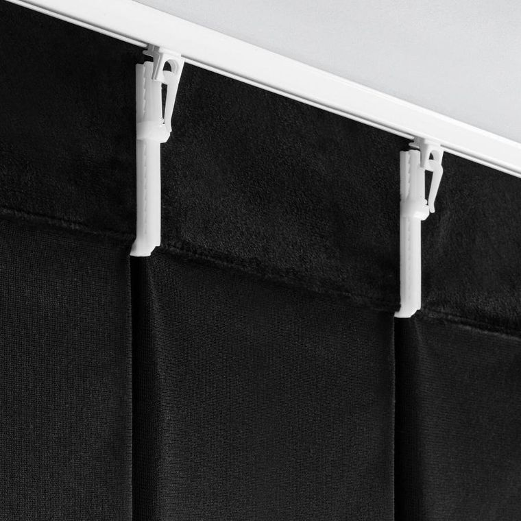 Eurofirany, zasłona gotowa, Melanie, 125-270 cm, czarny