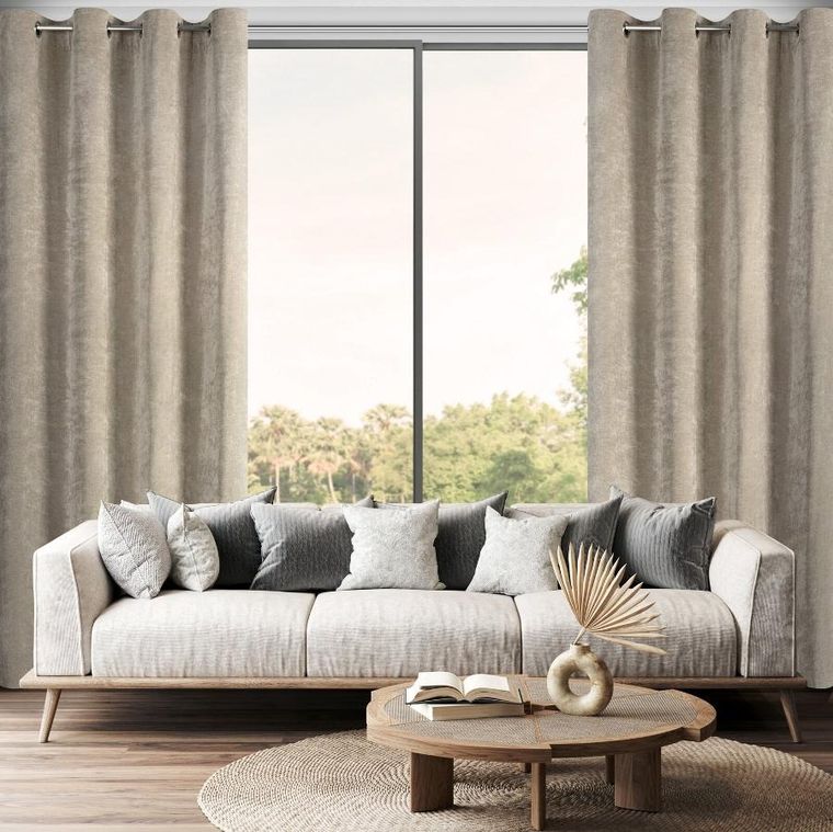 Eurofirany, zasłona gotowa Nilo, 140-250 cm, beżowy