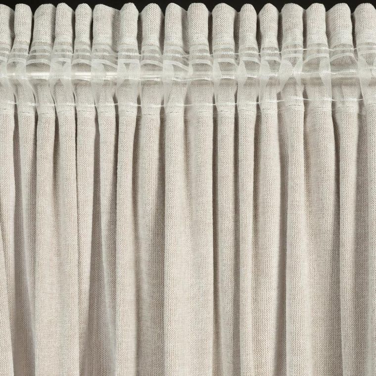 Eurofirany, zasłona gotowa, Nilo, na taśmie, 140-270 cm, beżowy