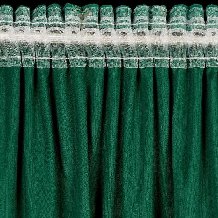 Eurofirany, zasłona gotowa, Raja, na taśmie, 140-270 cm, ciemnozielony