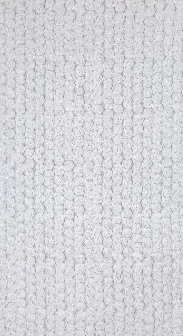 Eurofirany, zasłona gotowa, Roses, 140-250 cm, biały