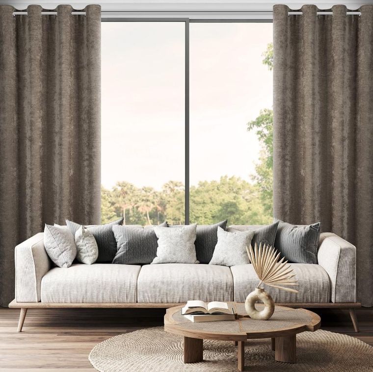 Eurofirany, zasłona gotowa, Vani, 140-250 cm, beżowy