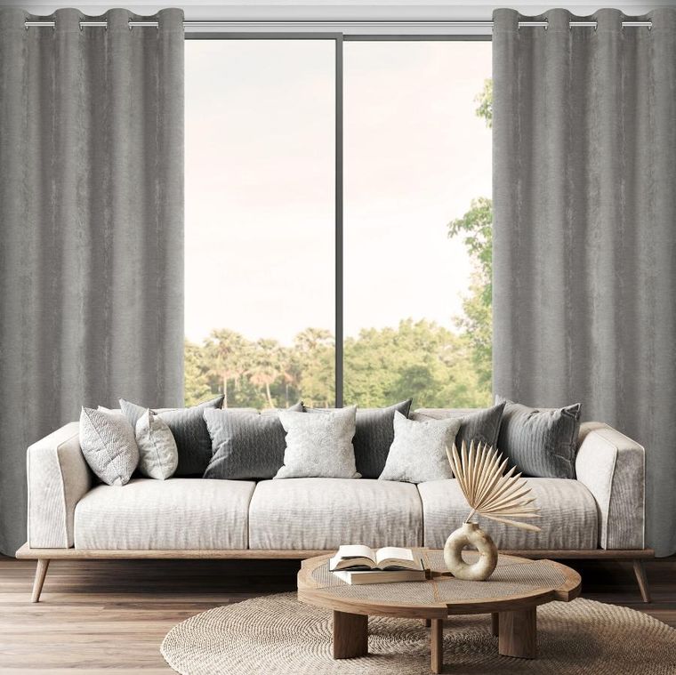 Eurofirany, zasłona gotowa, Vani, 140-250 cm, szary