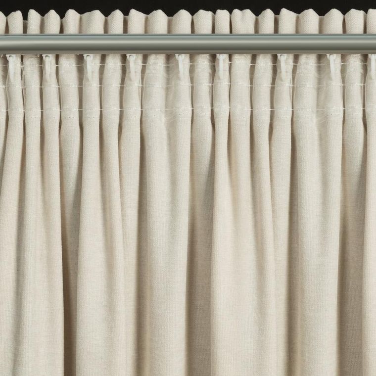 Eurofirany, zasłona gotowa, Vani, na taśmie, 140-270 cm, beżowy