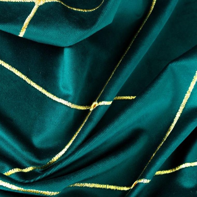 Eurofirany, zasłona zaciemniająca dekoracyjna, Pierre Cardin Margo, 140-250 cm, turkusowy