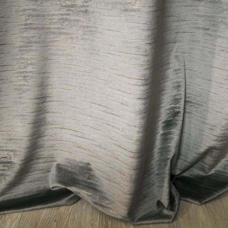 Eurofirany, zasłona zaciemniająca gotowa, Aluvia, 140-250 cm, stalowy