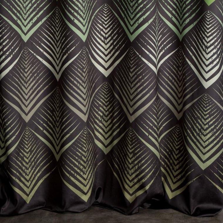 Eurofirany, zasłona zaciemniająca gotowa, Angelina, 140-250 cm, czarny