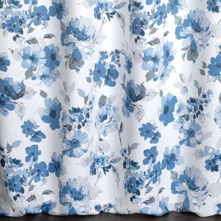 Eurofirany, zasłona zaciemniająca gotowa, Caren, 140-250 cm, niebieski