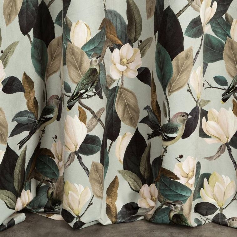 Eurofirany, zasłona zaciemniająca gotowa, Eleni, 140-250 cm, oliwkowy