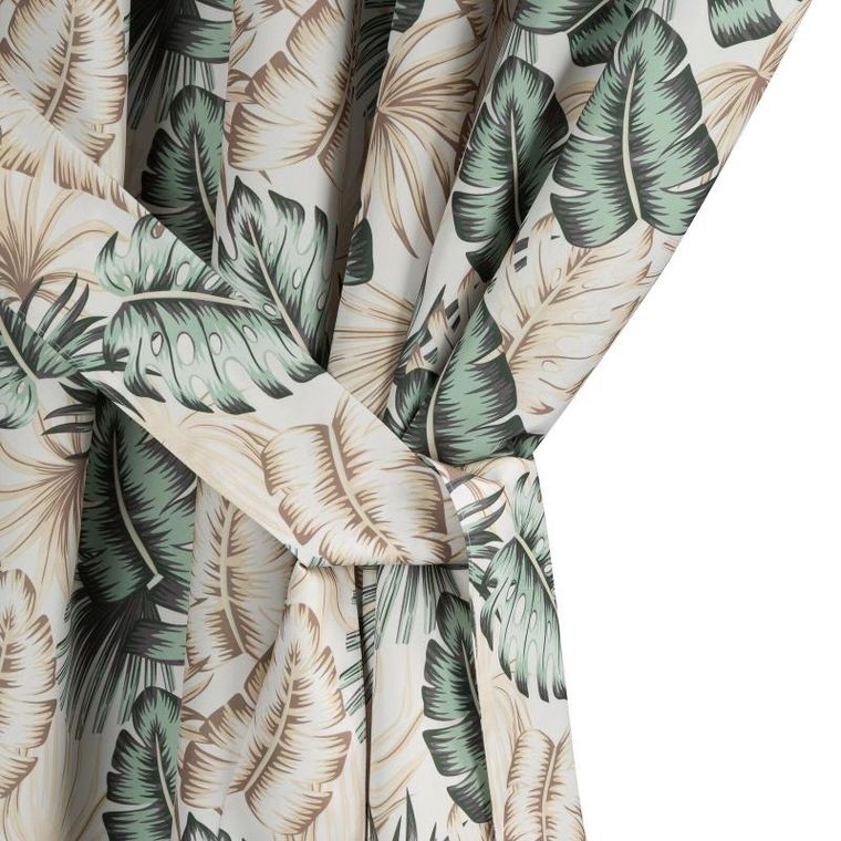 Eurofirany, zasłona zaciemniająca gotowa, Garden, na szelkach, 155-240 cm, beżowy