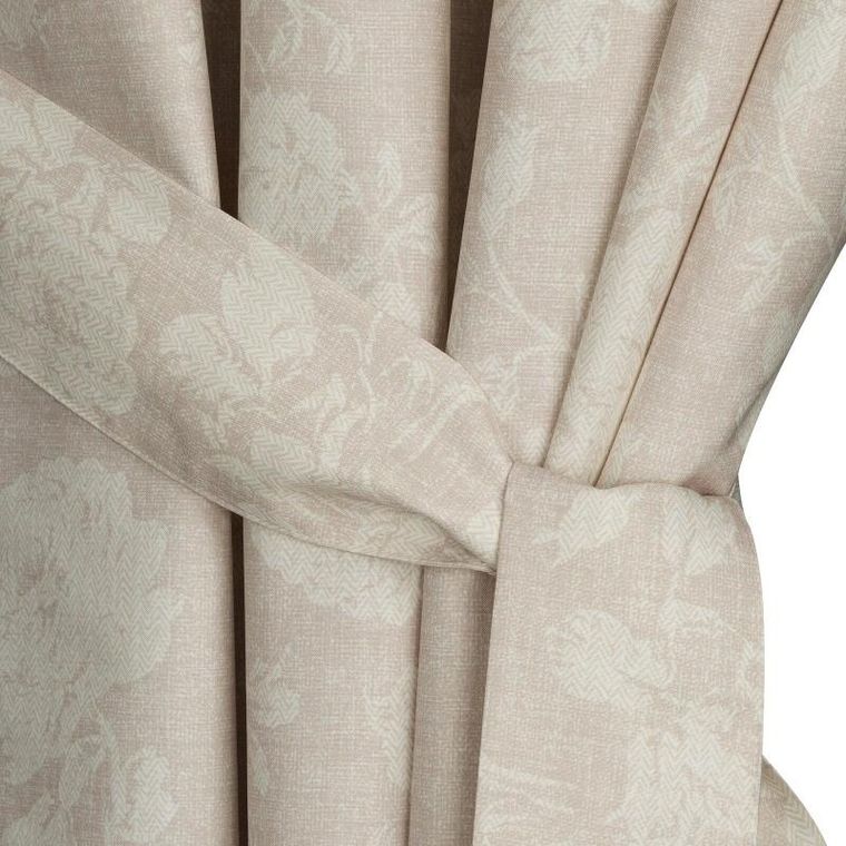 Eurofirany, zasłona zaciemniająca gotowa, Garden, na szelkach, 155-240 cm, pudrowy