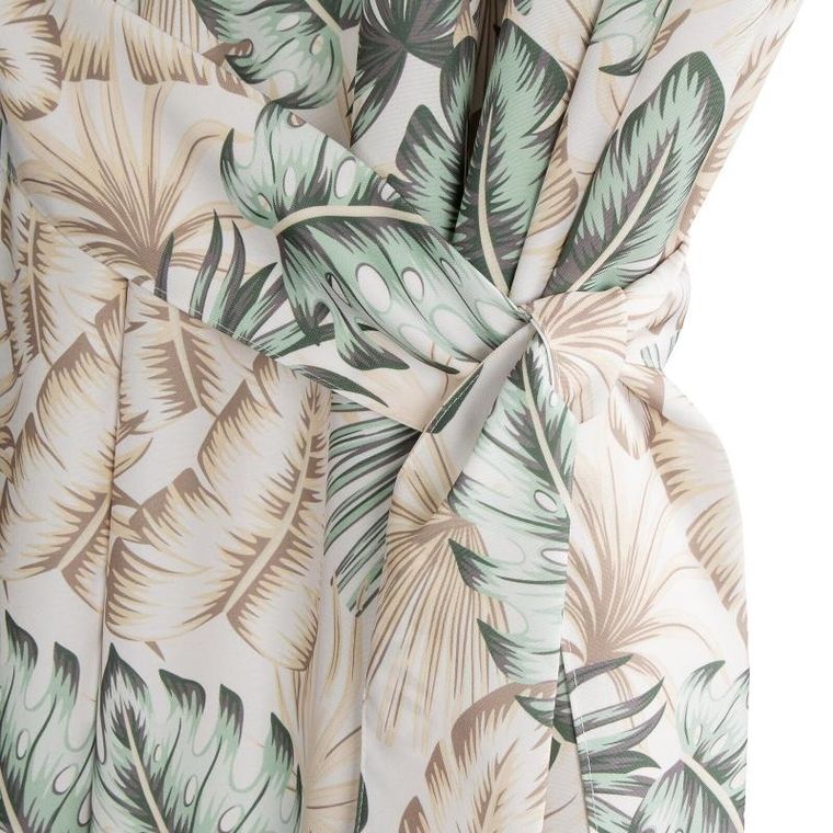 Eurofirany, zasłona zaciemniająca gotowa, Garden, na taśmie, 155-200 cm, beżowy