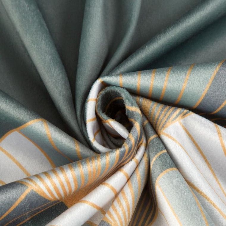 Eurofirany, zasłona zaciemniająca gotowa, Gina 140-250 cm, stalowy