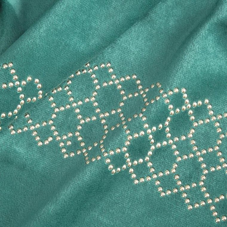 Eurofirany, zasłona zaciemniająca gotowa, Jovita, na taśmie, 140-270 cm, zielony