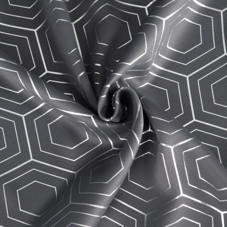 Eurofirany, zasłona zaciemniająca gotowa, Kaja, 135-250 cm, grafitowy