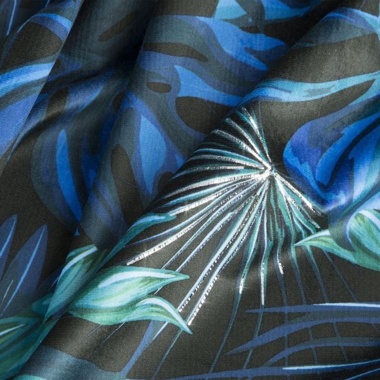 Eurofirany, zasłona zaciemniająca gotowa, lazur, 140-250 cm, niebieski