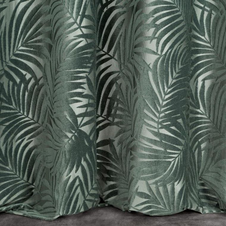 Eurofirany, zasłona zaciemniająca gotowa, Livia, 140-250 cm, ciemnomiętowy