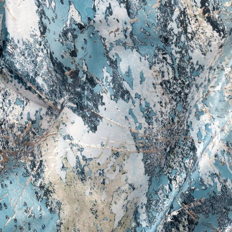 Eurofirany, zasłona zaciemniająca gotowa, Malia, 140-250 cm, niebieski