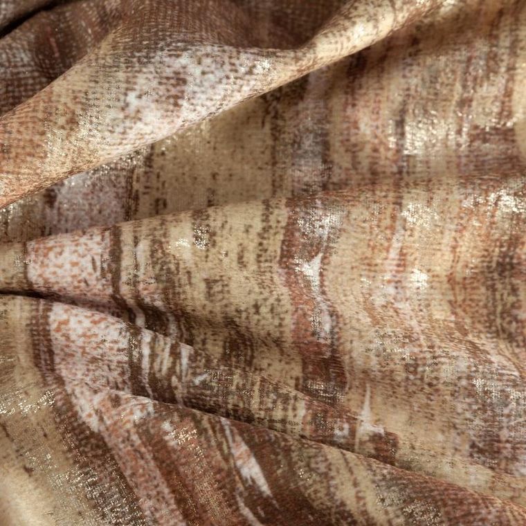 Eurofirany, zasłona zaciemniająca gotowa, na taśmie, Ella, 140-270 cm, ceglasty