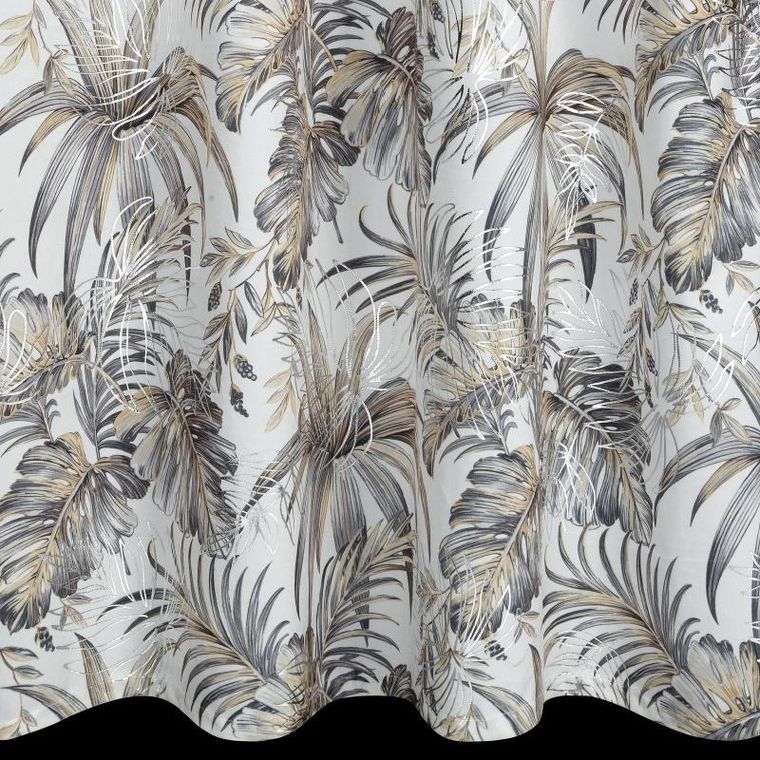 Eurofirany, zasłona zaciemniająca gotowa, na taśmie, Rodos, 140-270 cm, biały