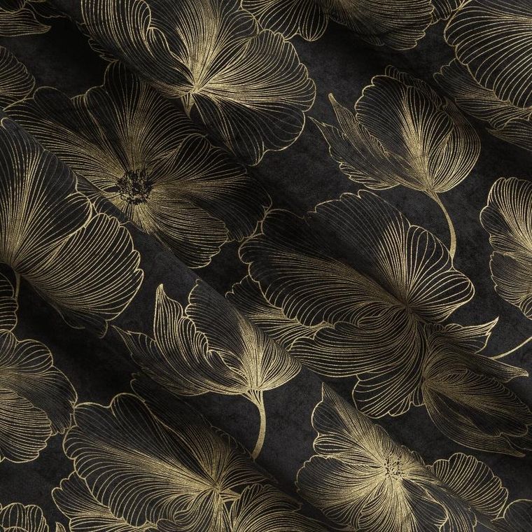 Eurofirany, zasłona zaciemniająca gotowa, na taśmie, Stella, 140-300 cm, czarny