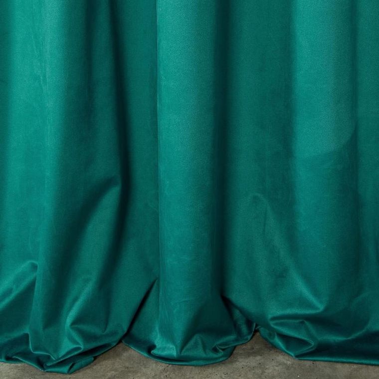 Eurofirany, zasłona zaciemniająca gotowa, Rosa, 140-250 cm, turkusowy